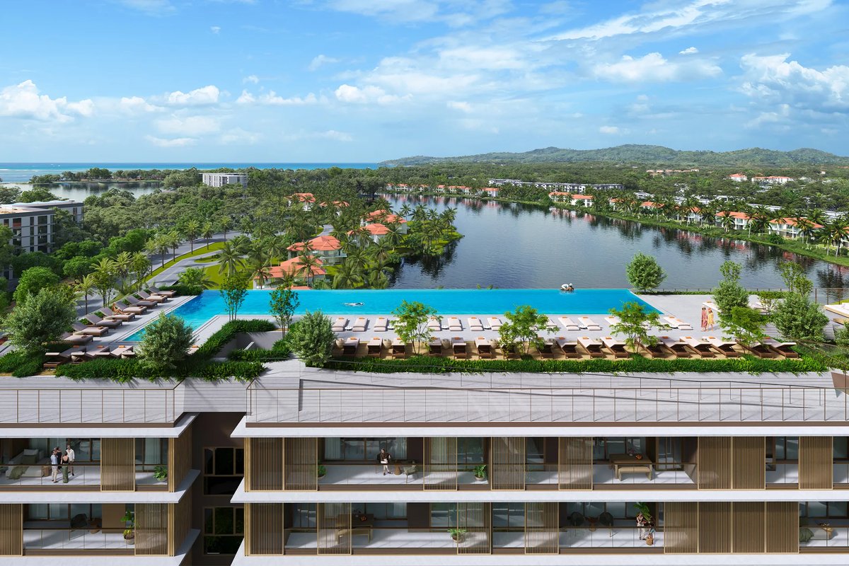 Laguna Lakeside Residences — rooftop pool deck by day